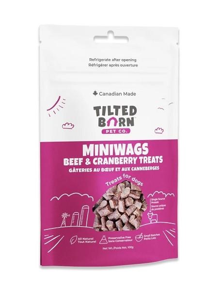 TiltedBarn Beef/Cran Miniwags 100g