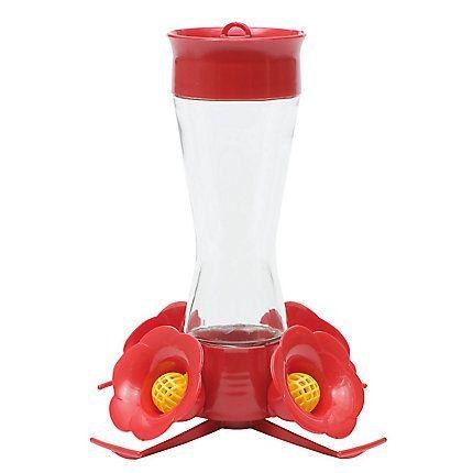 Hummingbird Feeder Pinch Neck Glass