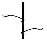 Pole - 8in Hook Arm for 1in Pole