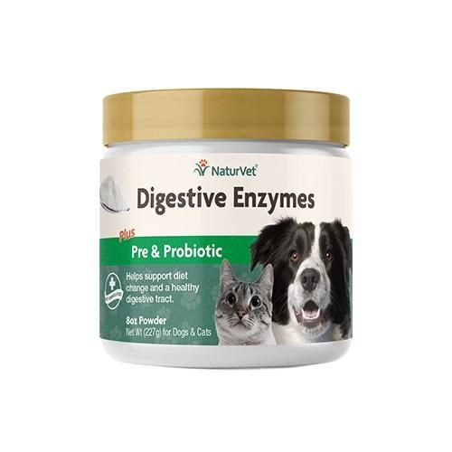 NaturVet Enzymes & Probiotic Powder 8oz