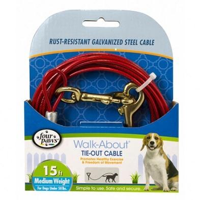 Tie Out Cable 15ft Med