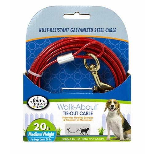Tie Out Cable 20ft Med
