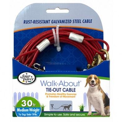 Tie Out Cable 30ft Med