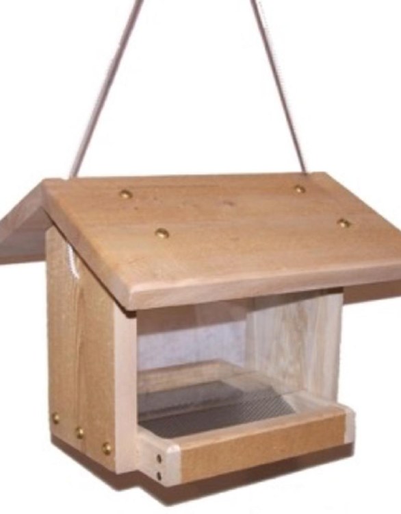 Wooden Tower Bin Feeder