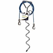 Tie Out Stake & 10ft Cable