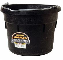 Rubber Flat Back Bucket 18qt