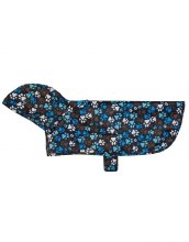 RC Pet Rain Poncho Blue Paws M