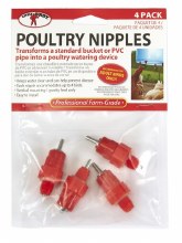 Poultry Nipples 4/pk