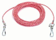 Tie Out Rope 1/8x15ft Bk