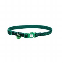 Coastal SafeCat Glitter Collar Green