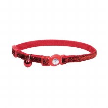 Coastal SafeCat Glitter Collar Red