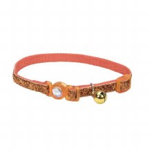 Coastal SafeCat Glitter Collar Orange