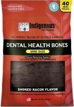 Indigenous Pet Products Dental Bones Bacon Mini 13oz
