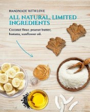 Additional picture of Spoil Dog Bakery Treats Coconut, Peanut Butter & Banana 150g