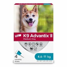 Advantixll Dog 4 Month Supply 4.6-11kg