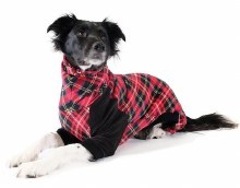 Additional picture of Goldpaw Stretch Fleece Onesie Red Plaid 8