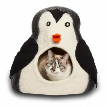 Wool Felt Penguin - Black & White