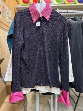 Western Show Shirt- Lg Pk/Pu