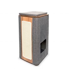 Vesper Cubo Tower- Stone 17x17x34