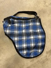 Saddle Carry Bag- Blue Plaid