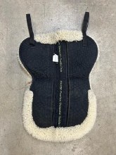 Half Pad- Wh/Bk Fleece Sheepskin