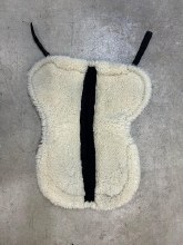 Additional picture of Half Pad- Wh/Bk Fleece Sheepskin