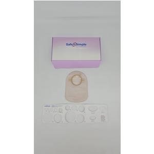 8" Closed 2-Piece Pouch, Beige