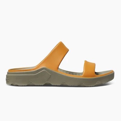 Women's Comfortable Slip-on Wedge Sandal- Orange Agave - 10