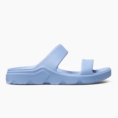 Women's Comfortable Slip-on Wedge Sandal- Blue Lake - 6
