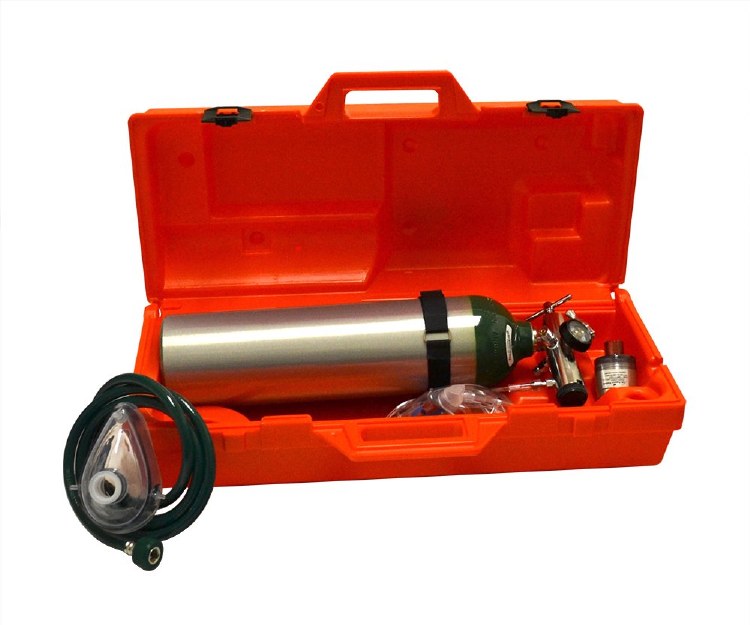 D Oxygen Cylinder Resuscitator Kit in Case