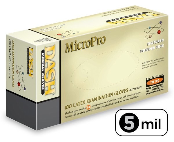 MicroPRO™ PF Latex Exam Gloves M