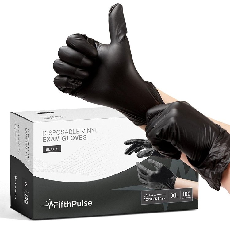 Karat Vinyl Powder-FREE Glove (Black), X-Large