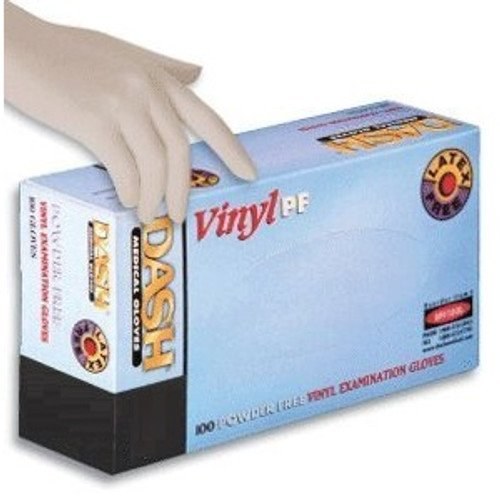 DASH® PF Vinyl Exam Gloves L