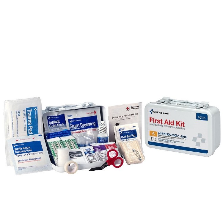 Bulk Metal 10-Person First-Aid Kit