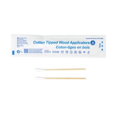 3' Cotton Tipped Wood Applicators - Sterile