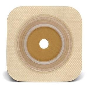 Natura Stomahesive® Cut-to-fit Flexible Wafer 4" x 4" Flange 1-1/2" Tan