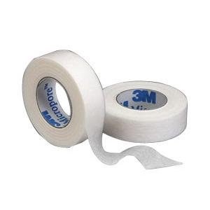 Hypoallergenic Paper Surgical Tape with Rayon Backing, Tan, Latex-Free 1/2" x 10 yds