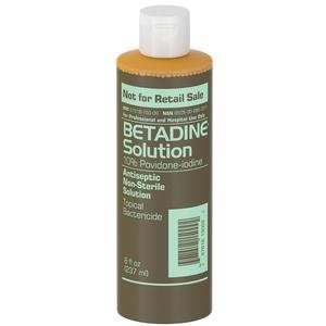 Betadine® Antiseptic Solution, 10% Povidone-Iodine, 8 oz Bottle