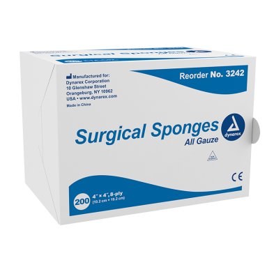 4x4 Gauze Sponge 8ply