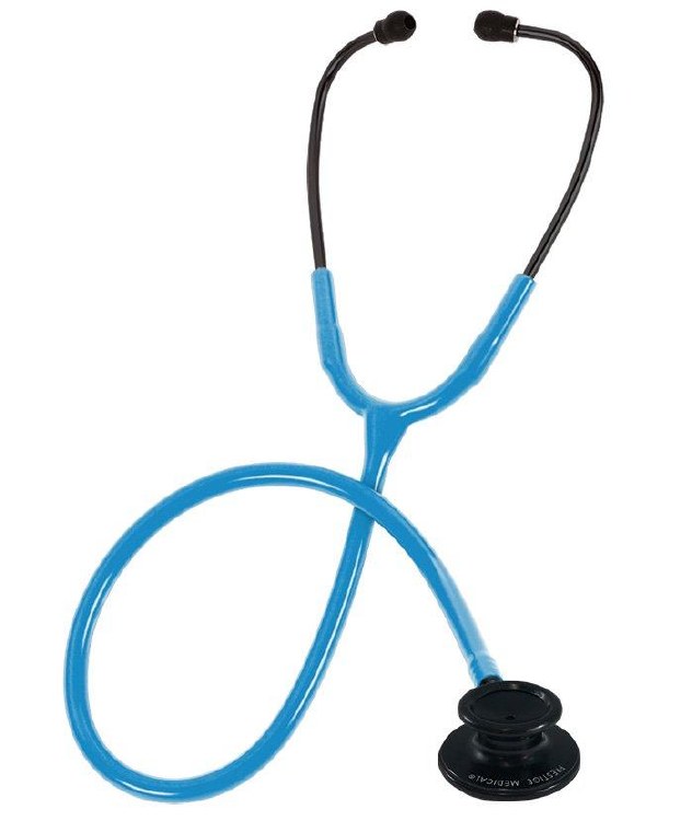 Clinical Lite™ Stethoscope- Stealth/Neon Blue
