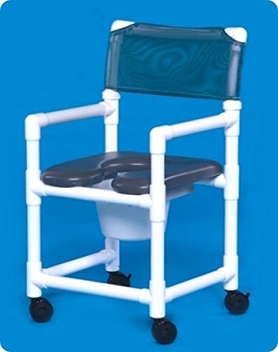SHOWER CHAIR COMMODE DRK BLU