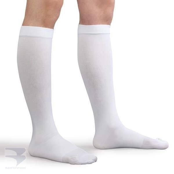 ANTI-EMBOLISM KNEE HIGH OPEN-TOE STOCKINGS-Med