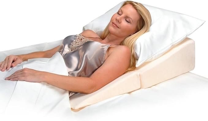 Folding Bed Wedge Pillow, 7 Inches X 24 Inches