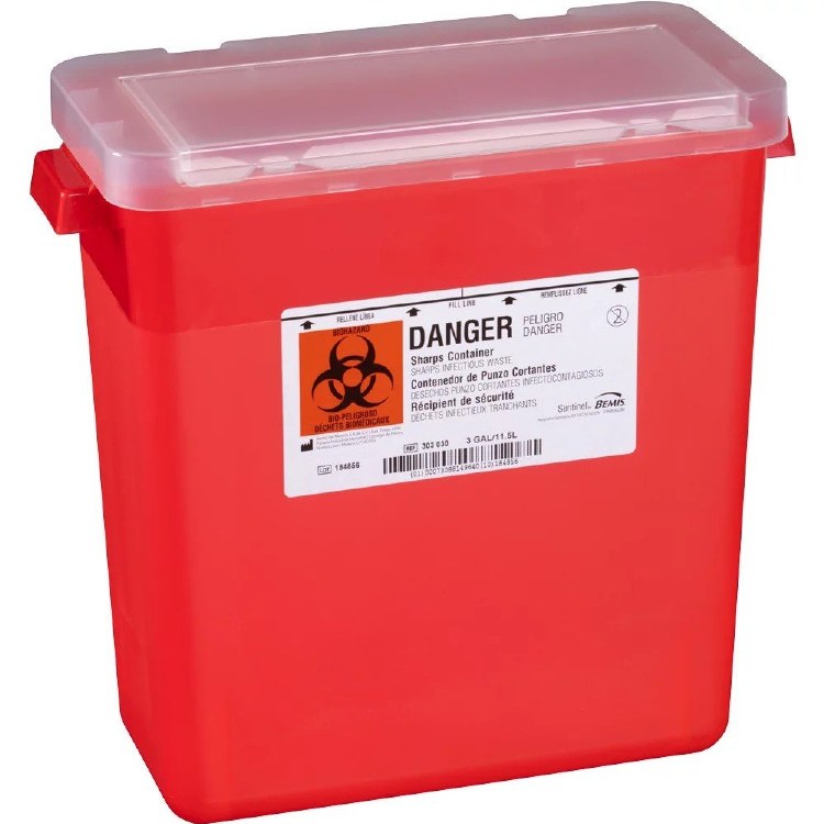 3Gal Sharps Container-Case