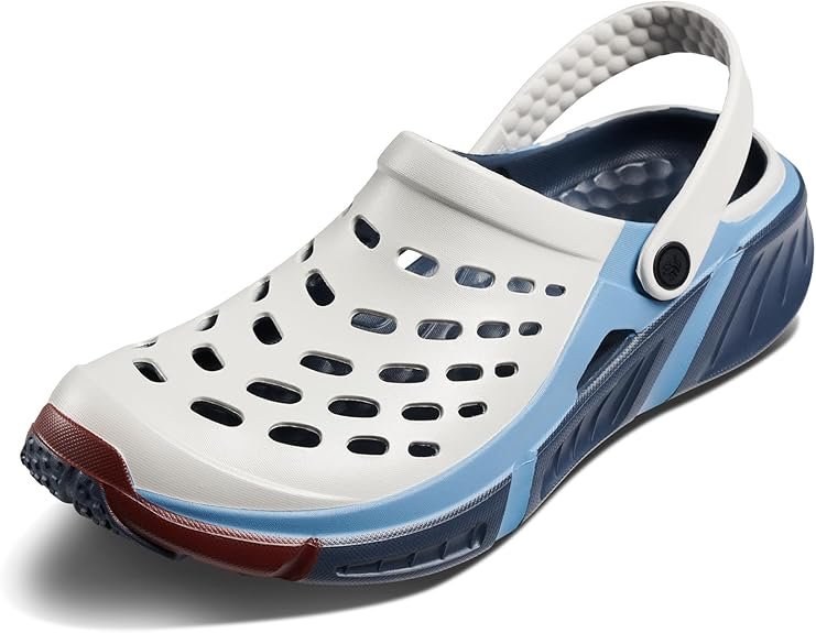 Trekking Clogs - Block Light Grey/True Navy M12