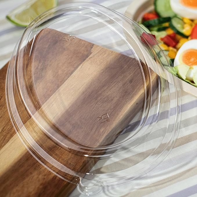 PET Dome Lid for 28 oz.
Bagasse Burrito Bowl