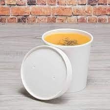 Paper Lid for 6-16 oz Gourmet Paper Cold/Hot Food Containers-Case