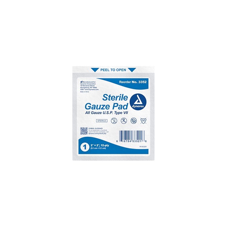 2x2 Gauze Pad - Sterile 1's-Case
