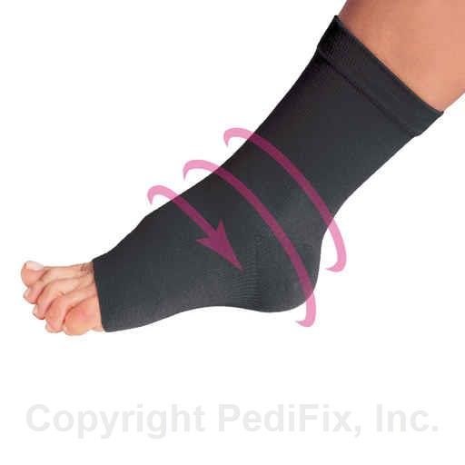 PEDI SMART COMPRESSION ANKLET BLK XL