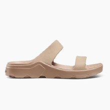 Women's Comfortable Slip-on Wedge Sandal- Dusted Cocoa - 10